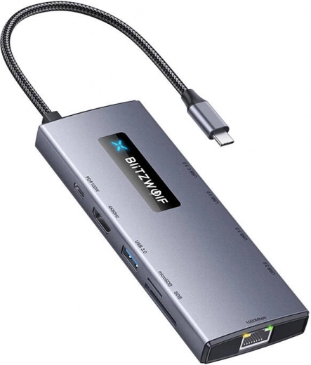 Adaptateur 10-en-1 hub USB‑C BLITZWOLF BW-NEW TH8