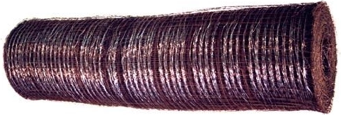 Galvanized lath mesh 16 × 16 mm, wire 0.8 mm, height 1000 mm, length 25 m