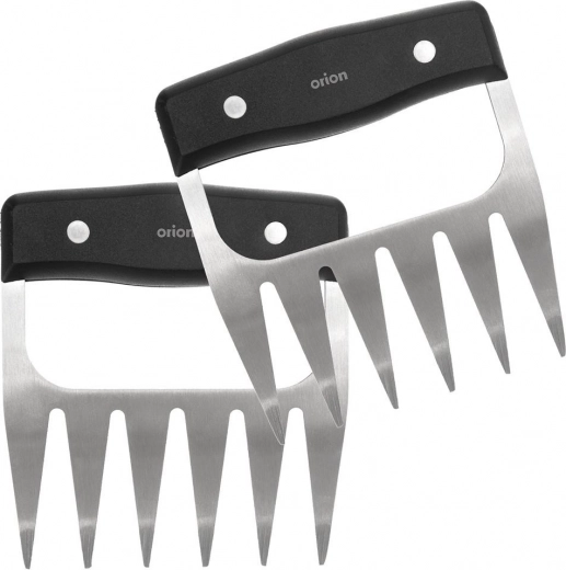 RVS vleeshaken, 2 stuks