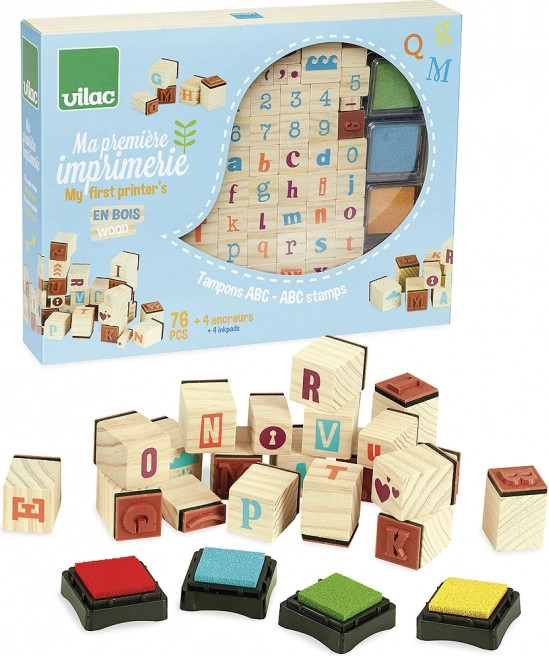 Vilac Wooden Stamps Alphabet