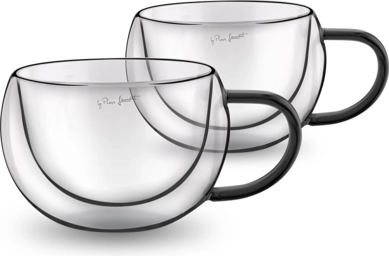 Lamart set thermoglazen voor cappuccino 270 ml, 2 stuks