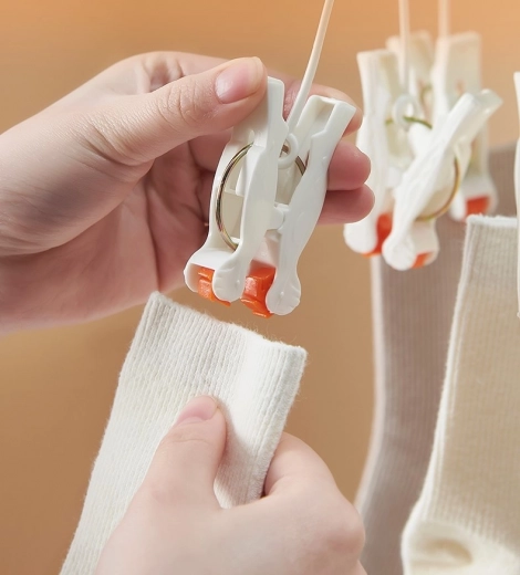 Maintien ferme du linge
