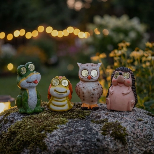 Zonnig LED-dierenfiguur met bewegende ogen - 1 stuk