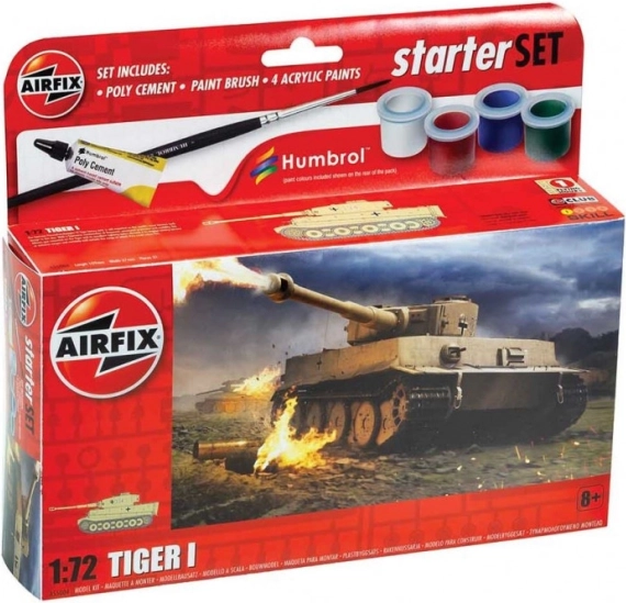 Plastikmodell Tiger I im kleinen Set