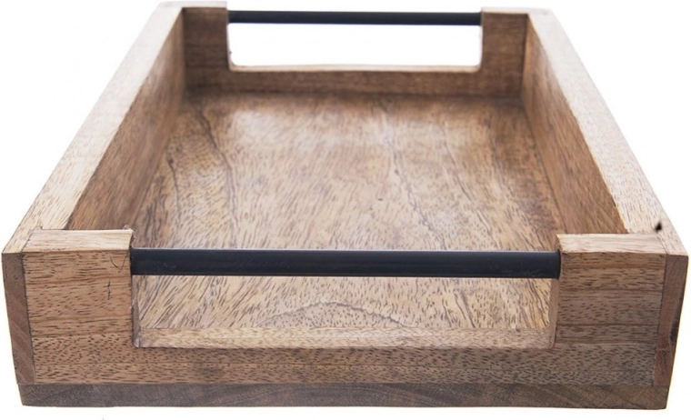 Premium mango wood with natural grain