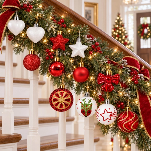 Red and white Christmas style