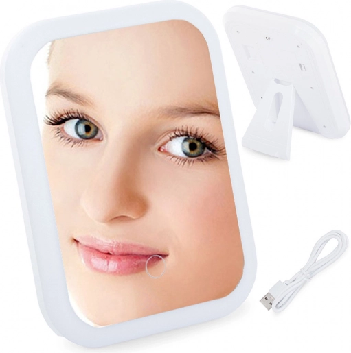 LED cosmetic mirror with lighting