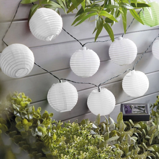 Opvouwbare witte lampionnen