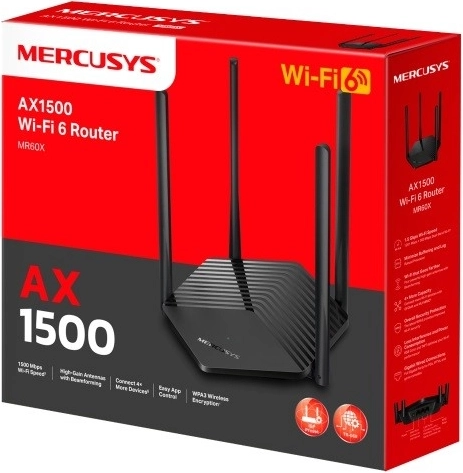 Routeur Mercusys MR60X Wi‑Fi 6 AX1500