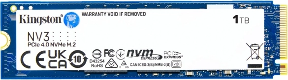 Disque SSD Kingston NV3 1 To M.2 PCIe 4.0 NVMe