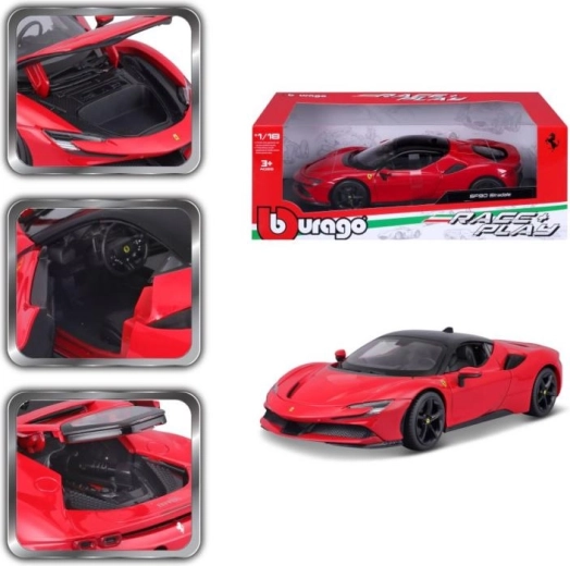 Die-cast model BBURAGO FERRARI SF90 STRADALE 1:18 Red