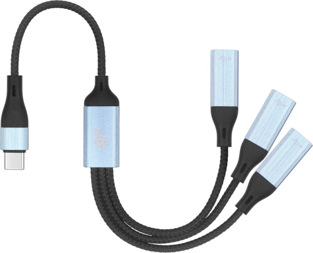 USB-C Splitter Cable – 3× USB-C