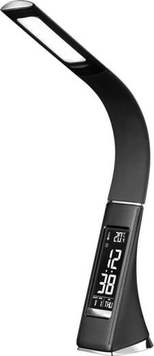 Solight LED-bureaulamp met display 6 W 4100 K zwart