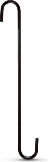 Ophanghaak voor bloempot zwart 30 × 4,5 cm