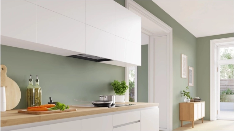 Clean design thanks to built-in cabinet installation