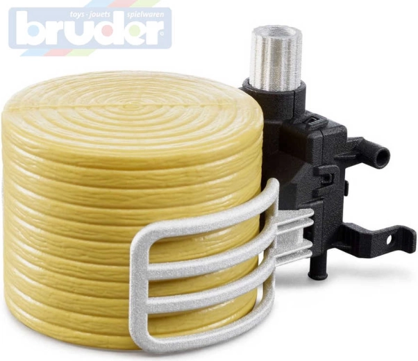 Bruder balenklem met strobaal voor wielladers 1:16