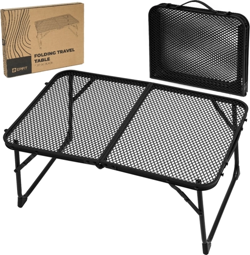 Klappbarer Campingtisch Flip niedrig 60 schwarz