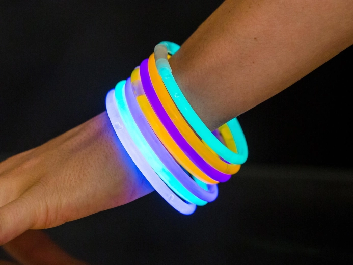 bracelets lumineux 20 cm en tube (25 pcs) my party
