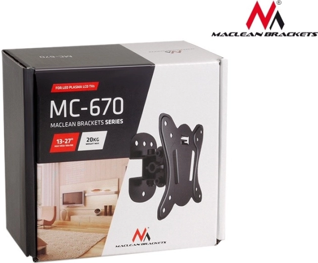 Pour TV et moniteurs 13–27"