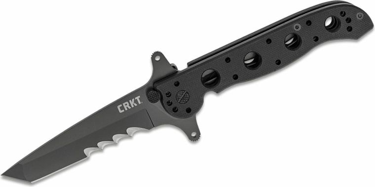 Tactical folding knife CRKT M16 Special Forces Tanto 8.9 cm, black, G10, with guard