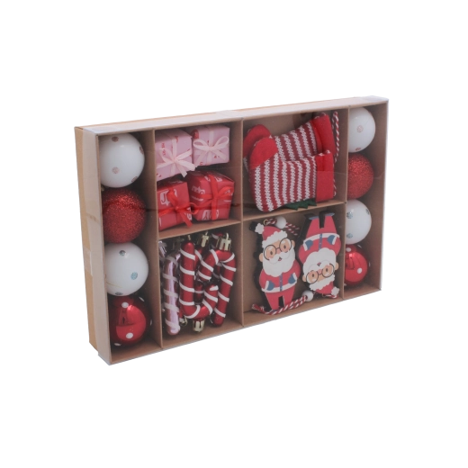 Complete mix ornamenten voor een direct feestelijk effect