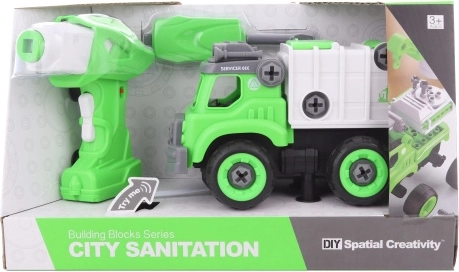 Camion poubelle à vis télécommandé