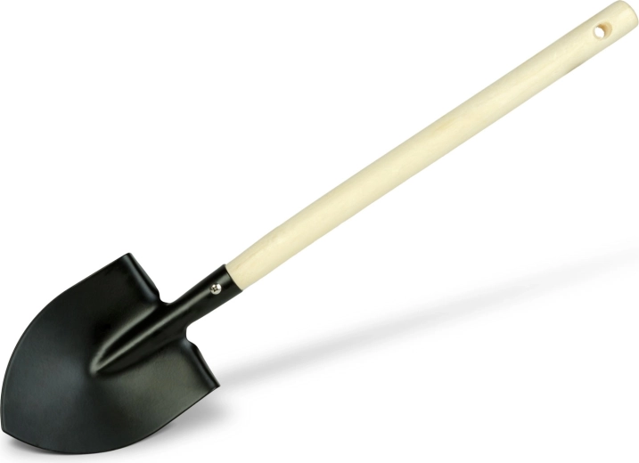 Bêche de jardin avec manche en bois de 50 cm