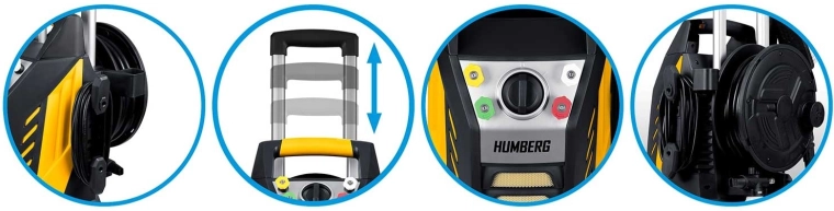 Haspel en telescoopgreep voor eenvoudig gebruik