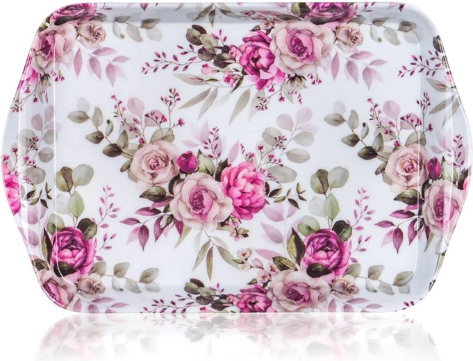 Melamine dienblad 21 × 14 cm Rose