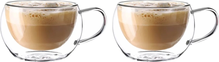 Andrea set of 2 double-walled thermal mugs 300 ml