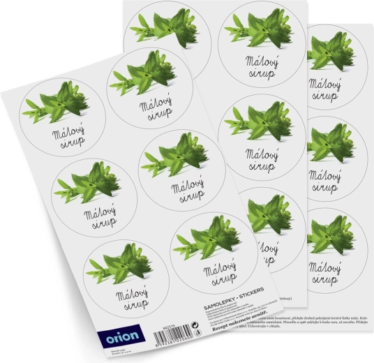 Bottle Labels for Mint Syrup (18 pcs) – CZ