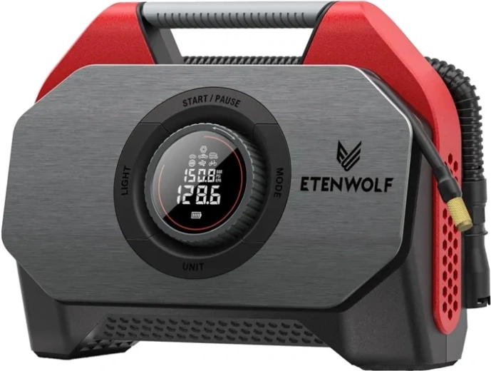 Compresseur automobile sans fil Etenwolf S6 SE 11,03 bar rouge