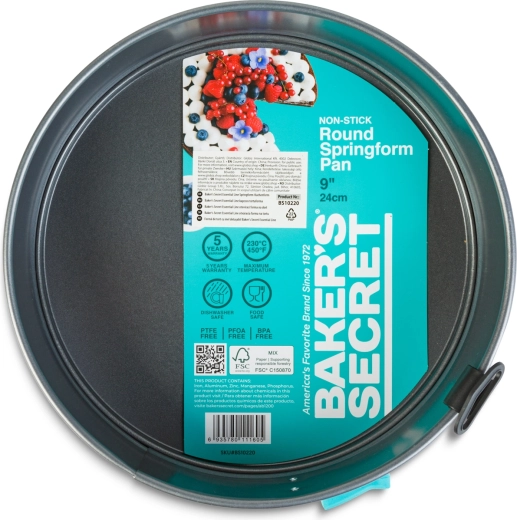 Non-stick surface and 24 cm diameter