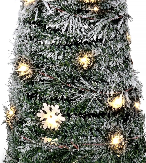 Warm licht van 40 LED’s met timerfunctie