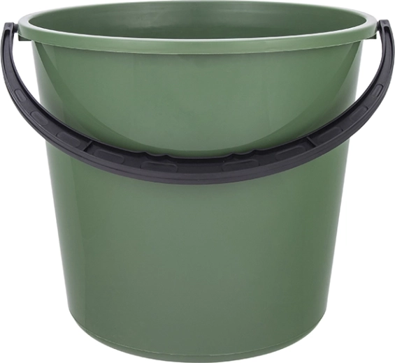 Plastic bucket with plastic handle 5 L, green