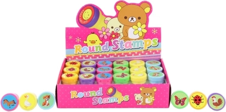 Dierenstempels voor kinderen, set van 24 stuks
