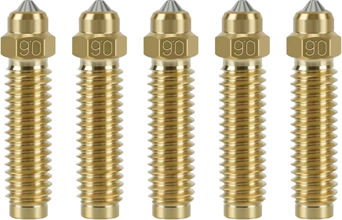Elegoo set geharde nozzles 0,6 mm voor de 3D-printer Centauri Carbon