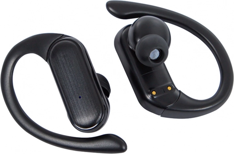 Écouteurs sport sans fil intra-auriculaires avec crochets BTE800, noir