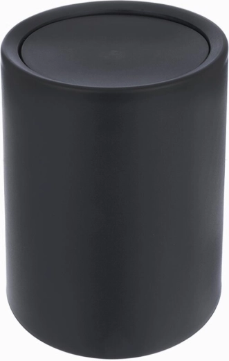 Poubelle à couvercle basculant 6 l noire
