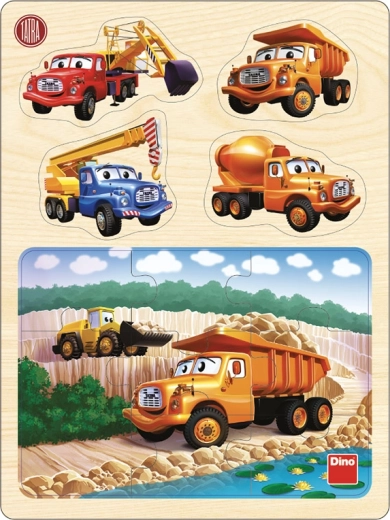 Dino wooden puzzle Tatra in the quarry 13 pieces