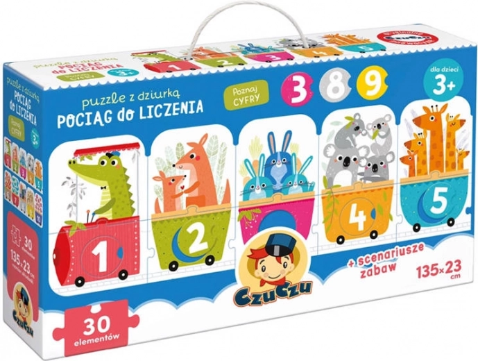 Puzzle with a hole – counting train