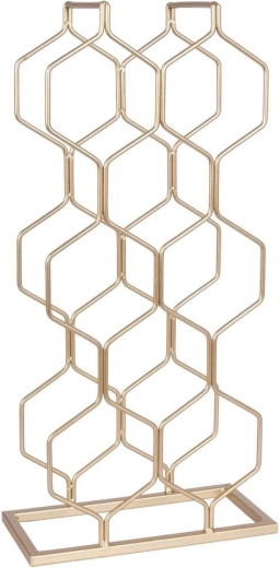 Stable metal construction with a gold finish