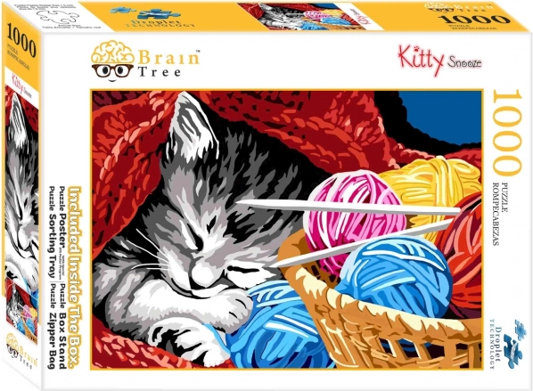 Sleeping Kitten Puzzle 1000 Pieces by Brain Tree