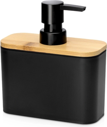 Vilde zwarte dispenser voor vloeibare zeep 500 ml - 1 stuk