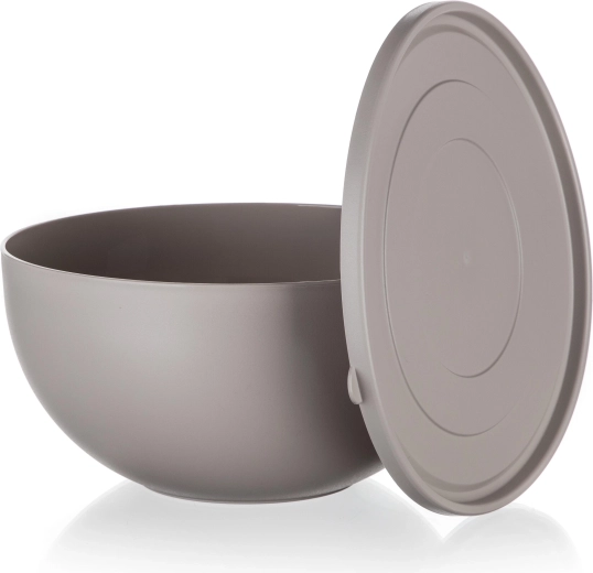 Bol en plastique avec couvercle Culinaria latte 6 l