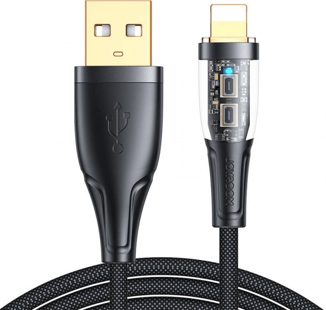 USB‑A-auf-Lightning-Kabel 1,2 m JOYROOM, 2,4 A, schwarz