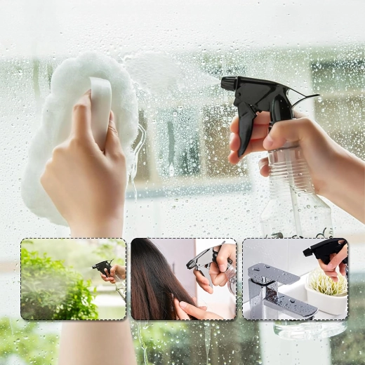 Fine mist or stronger stream as needed