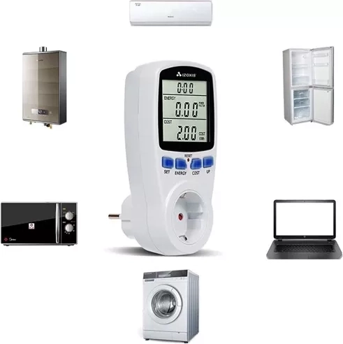 Wattmètre numérique – mesureur de consommation d’énergie sur prise