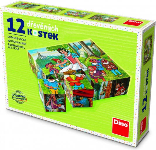 Holzbausteine Schneewittchen 12 Steine