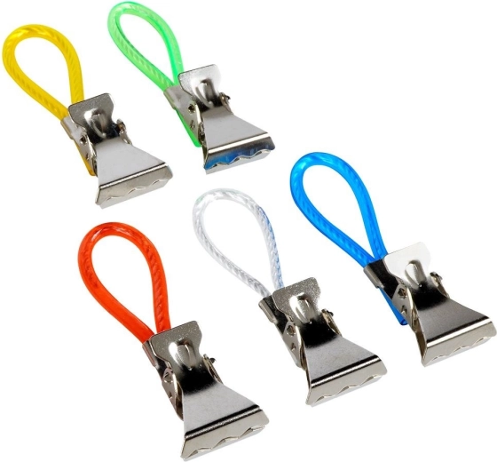 Farbige Schlaufen für leichtes Aufhängen und Unterscheiden